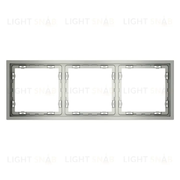 Рамка тройная Voltum S70, сталь VLS100305 VLS100305