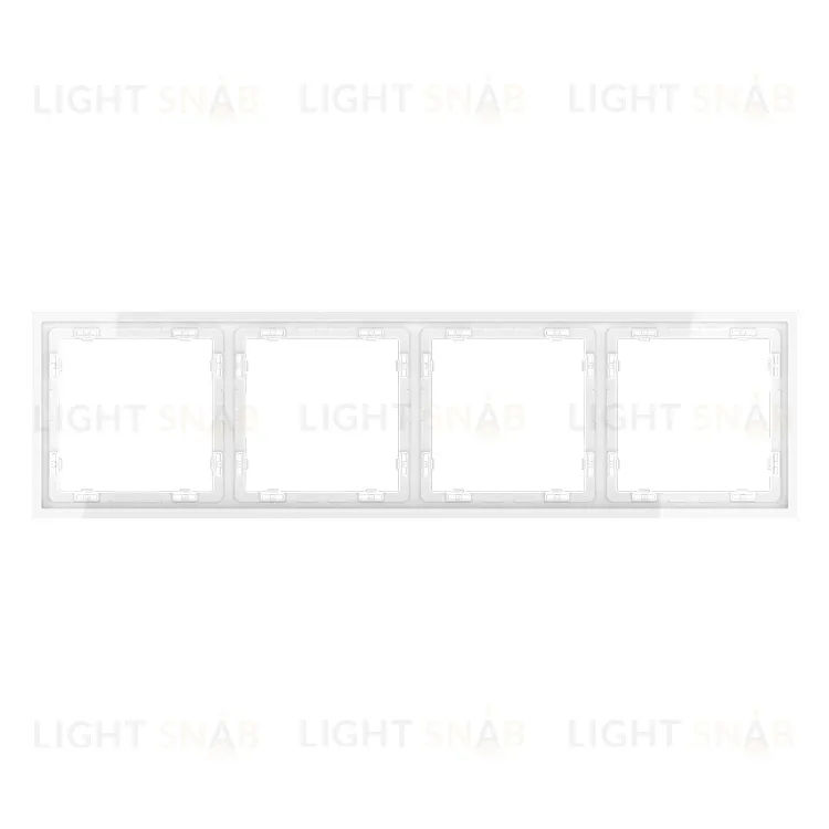 Рамка четверная Voltum S70, белый глянцевый VLS100401 VLS100401