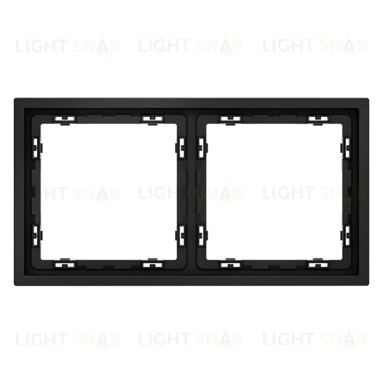 Рамка двойная Voltum S70, черный матовый VLS100208 VLS100208