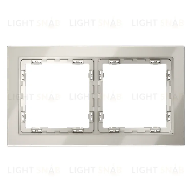 Рамка двойная Voltum S70, кашемир стекло VLS110203 VLS110203