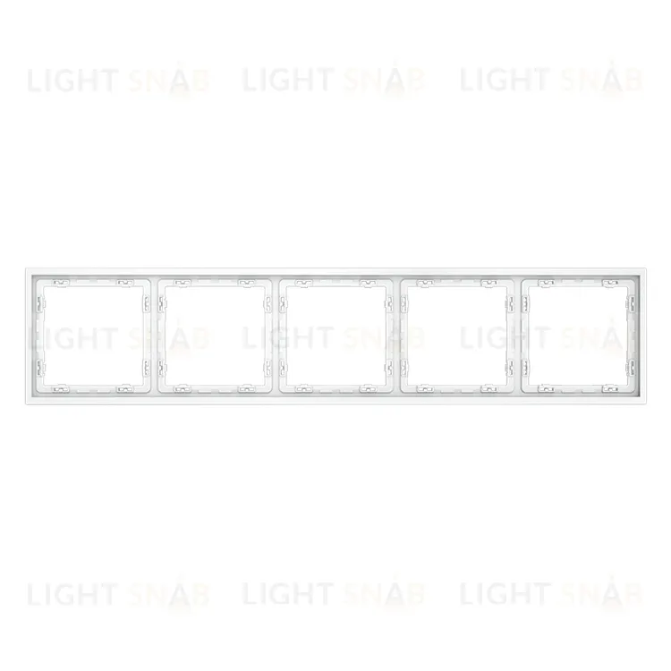 Рамка пятерная Voltum S70, белый матовый VLS100502 VLS100502