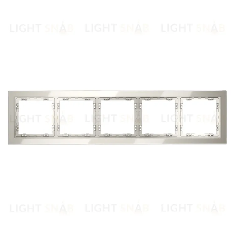 Рамка пятерная Voltum S70, кашемир стекло VLS110503 VLS110503