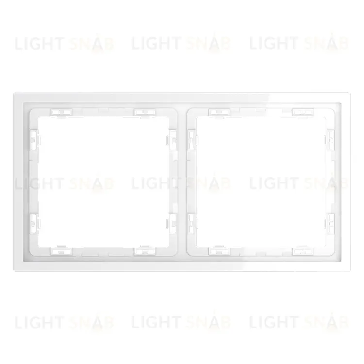 Рамка двойная Voltum S70, белый глянцевый VLS100201 VLS100201