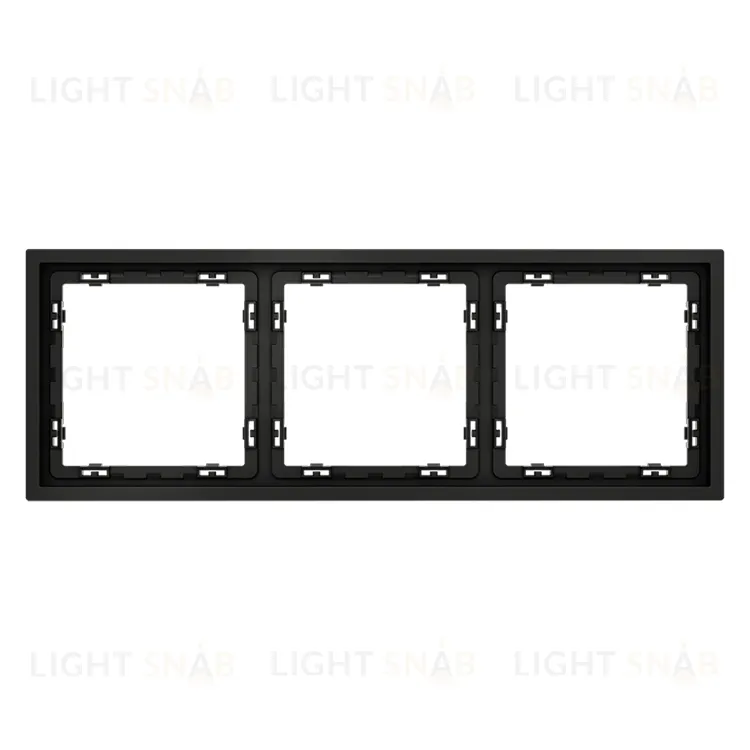 Рамка тройная Voltum S70, черный матовый VLS100308 VLS100308
