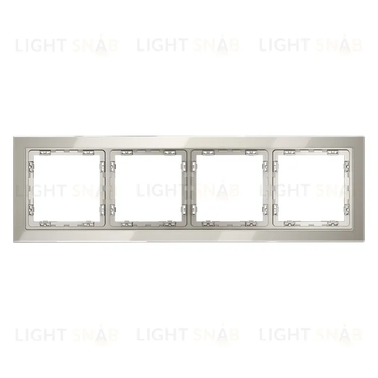 Рамка четверная Voltum S70, кашемир стекло VLS110403 VLS110403