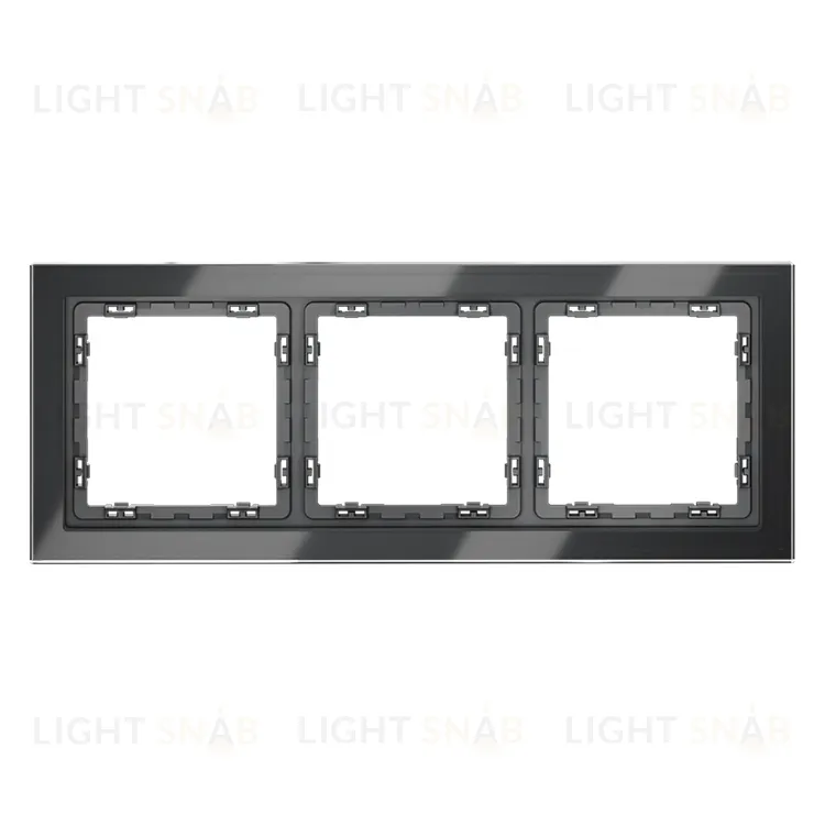 Рамка тройная Voltum S70, графит стекло VLS110307 VLS110307