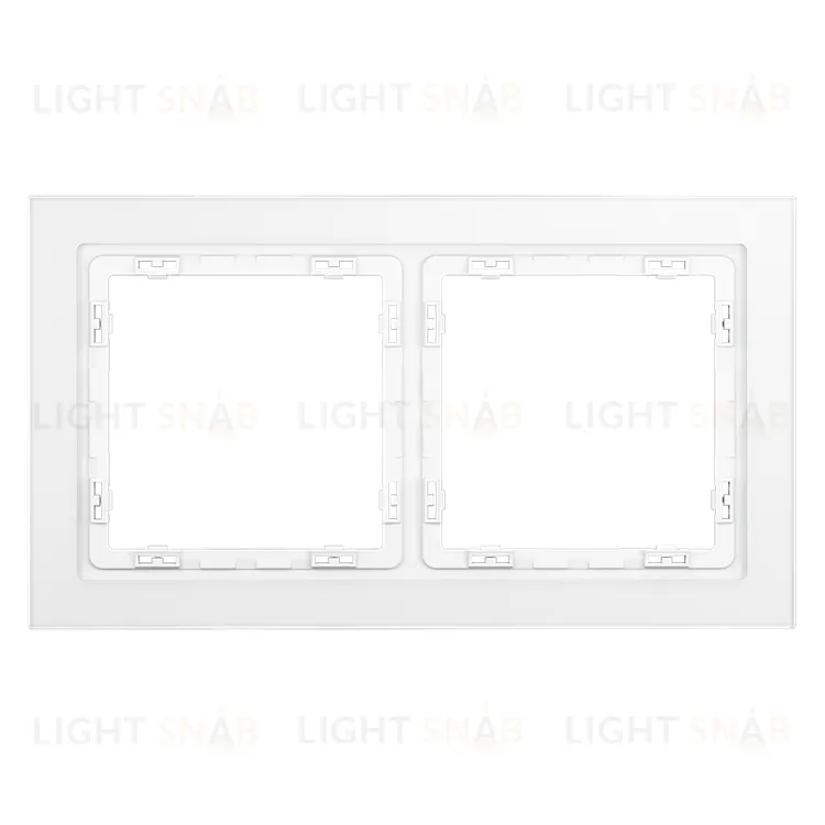 Рамка двойная Voltum S70, белый матовый стекло VLS110202 VLS110202