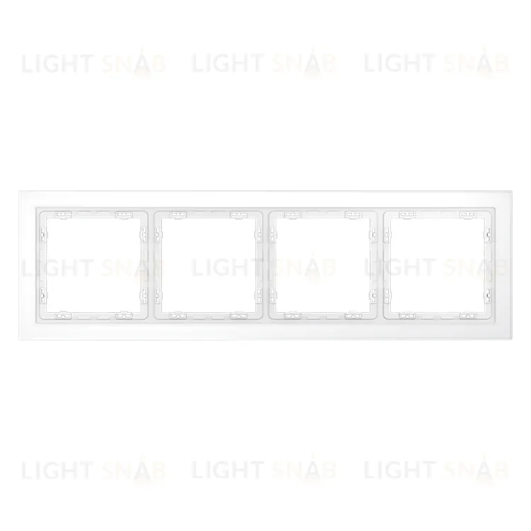 Рамка четверная Voltum S70, белый матовый стекло VLS110402 VLS110402