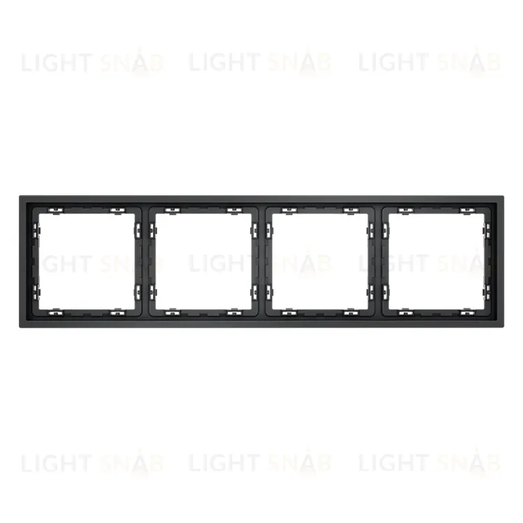 Рамка четверная Voltum S70, графит VLS100407 VLS100407