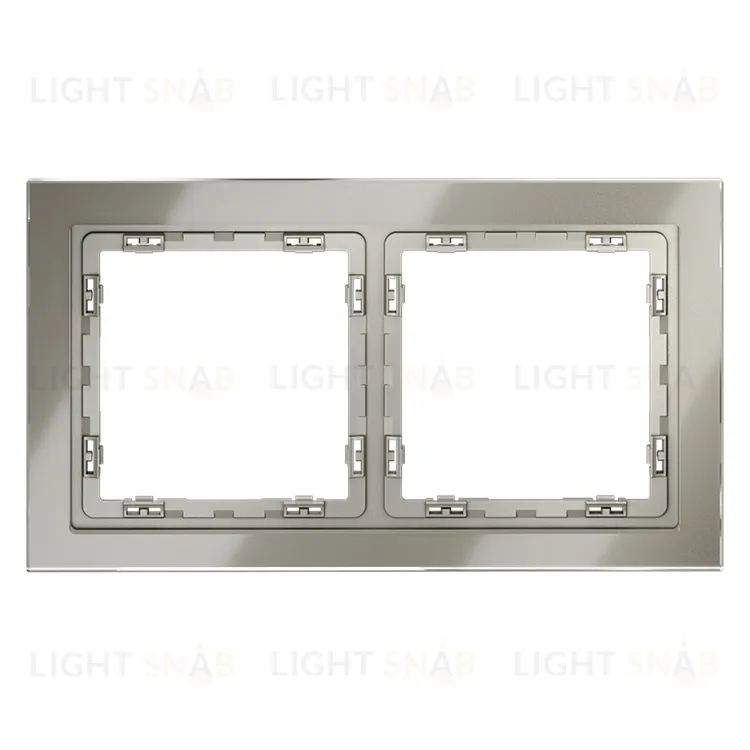 Рамка двойная Voltum S70, шелк стекло VLS110204 VLS110204