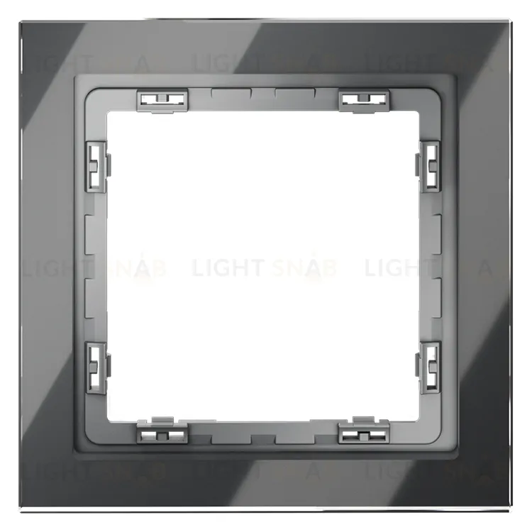 Рамка одинарная Voltum S70, графит стекло VLS110107 VLS110107