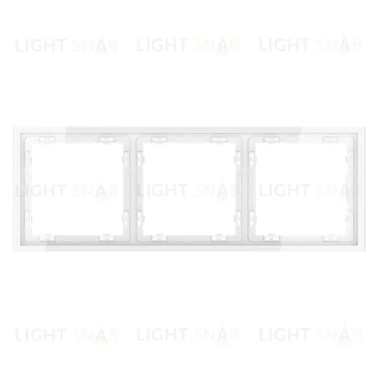 Рамка тройная Voltum S70, белый глянцевый VLS100301 VLS100301