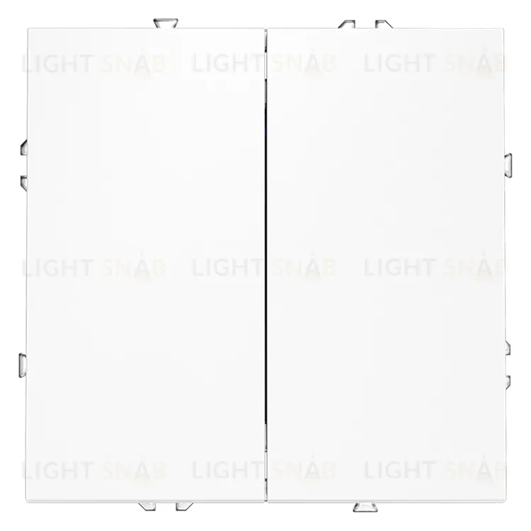 Выключатель двухклавишный Voltum S70 10А, белый матовый VLS020102 VLS020102