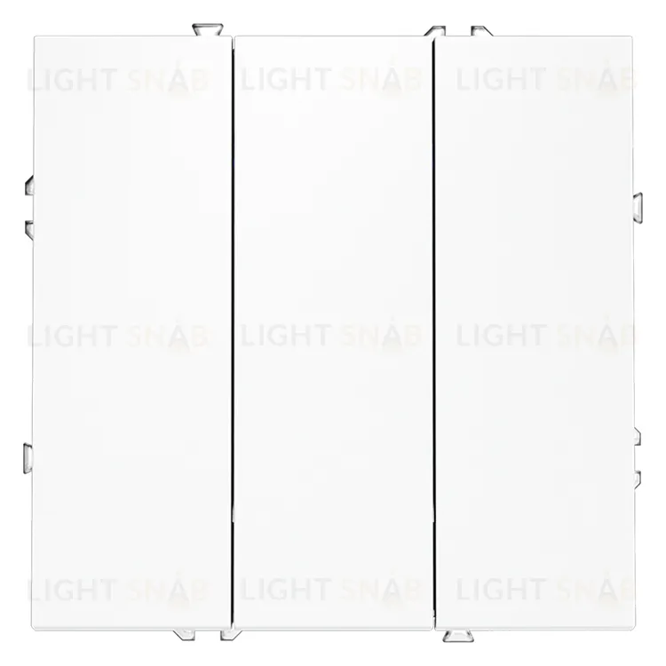 Выключатель трехклавишный Voltum S70 10А, белый матовый VLS030102 VLS030102