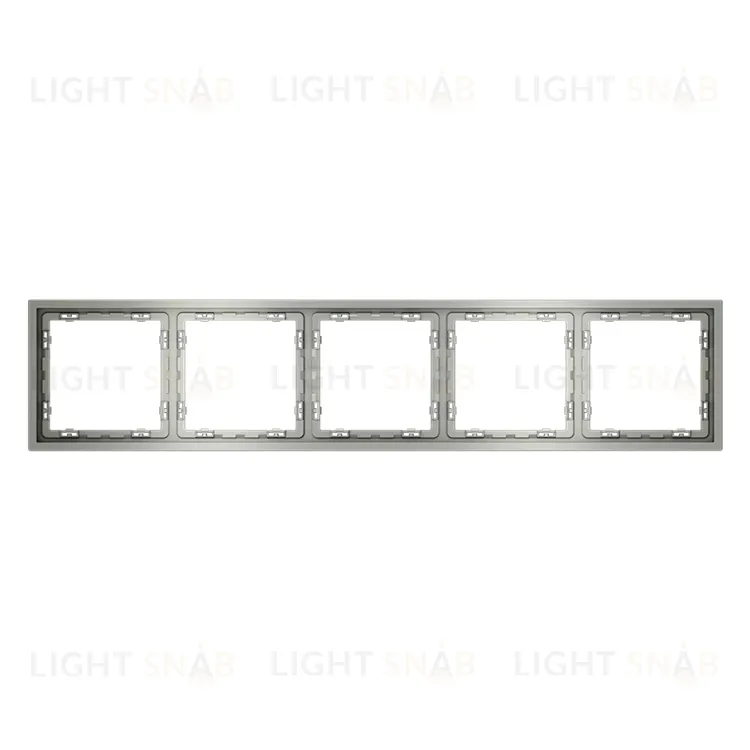 Рамка пятерная Voltum S70, сталь VLS100505 VLS100505