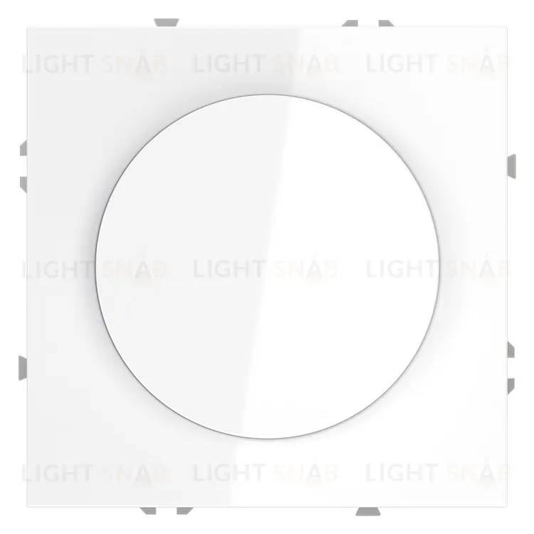 Светорегулятор поворотно-нажимной (LED 200Вт, галог. и лампы накал. 600Вт) Voltum S70, белый глянцевый VLS070301 VLS070301