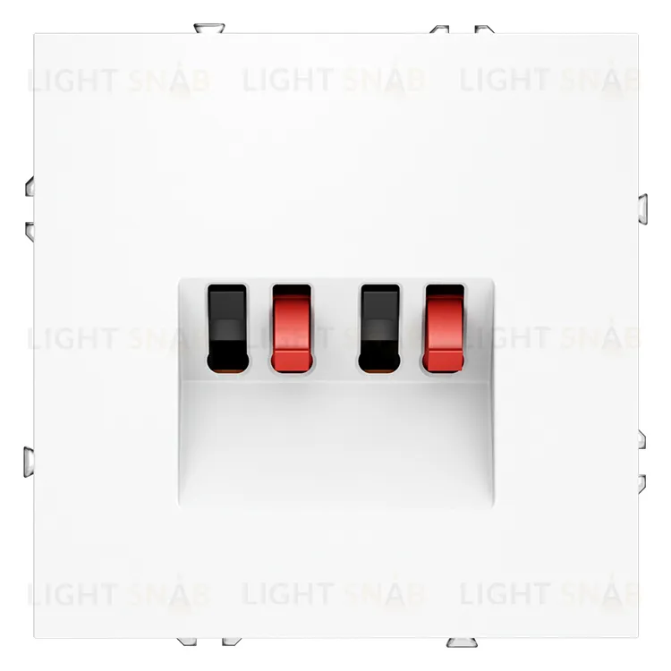 Розетка акустическая двойная Voltum S70, белый матовый VLS060302 VLS060302