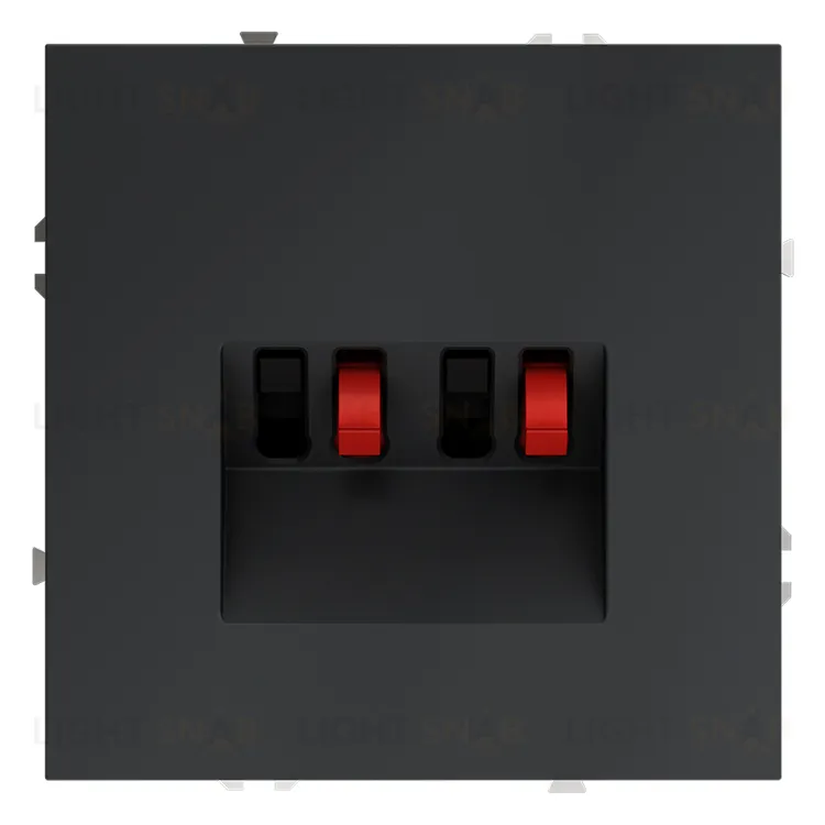 Розетка акустическая двойная Voltum S70, графит VLS060307 VLS060307