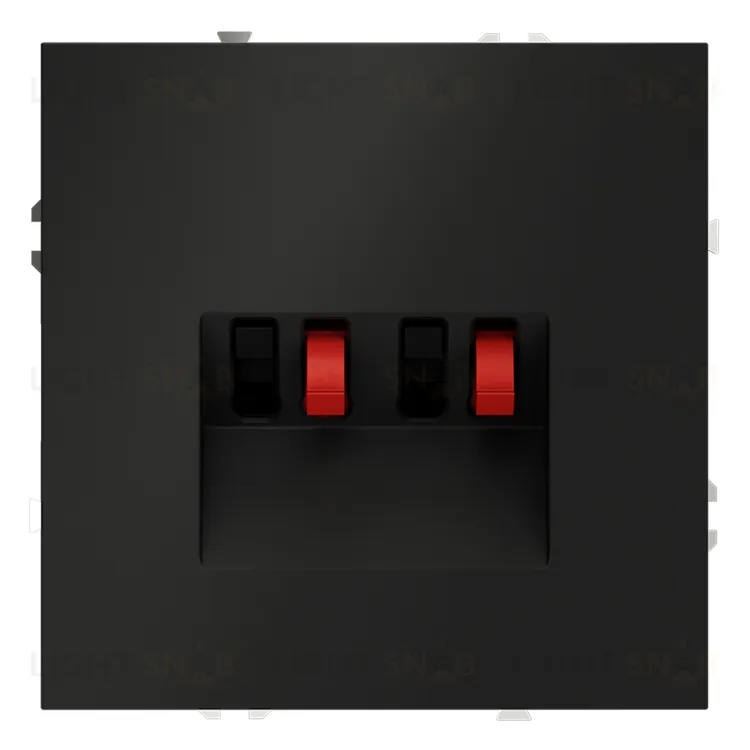 Розетка акустическая двойная Voltum S70, черный матовый VLS060308 VLS060308