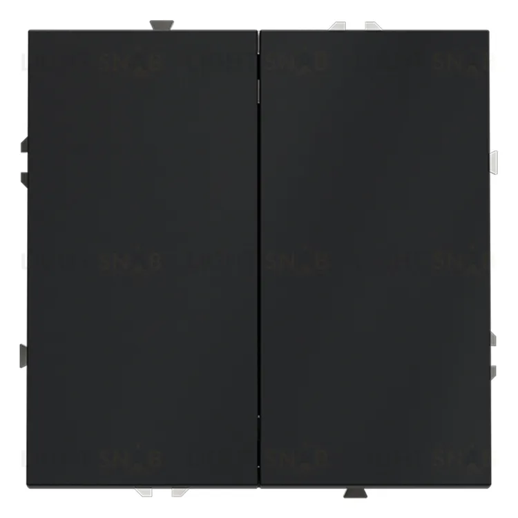 Выключатель двухклавишный Voltum S70 10А, графит VLS020107 VLS020107