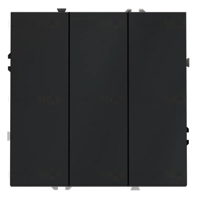 Выключатель трехклавишный Voltum S70 10А, графит VLS030107 VLS030107