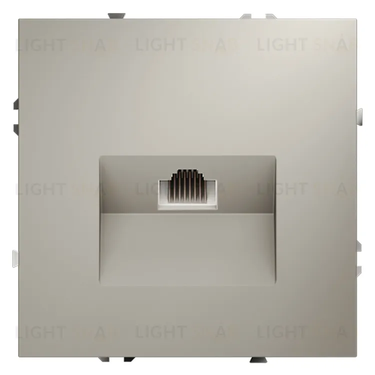 Розетка компьютерная одинарная Voltum S70 RJ45 6Е кат., кашемир VLS060103 VLS060103