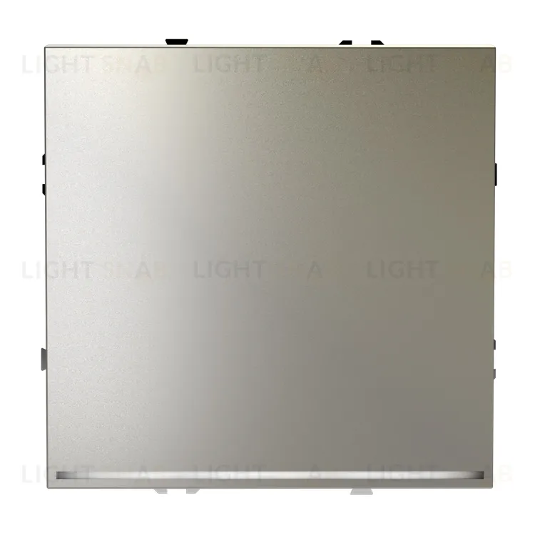 Выключатель одноклавишный проходной с подсветкой Voltum S70 10А, шелк VLS010404 VLS010404