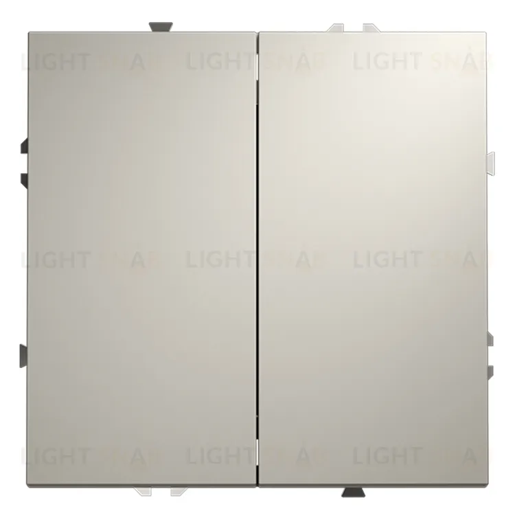 Выключатель двухклавишный Voltum S70 10А, кашемир VLS020103 VLS020103