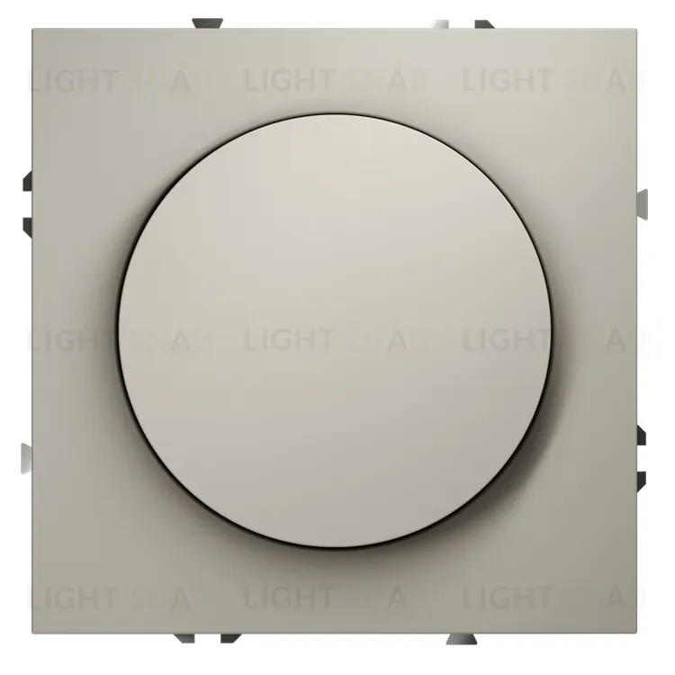 Светорегулятор поворотно-нажимной (LED 200Вт, галог. и лампы накал. 600Вт) Voltum S70, кашемир VLS070303 VLS070303