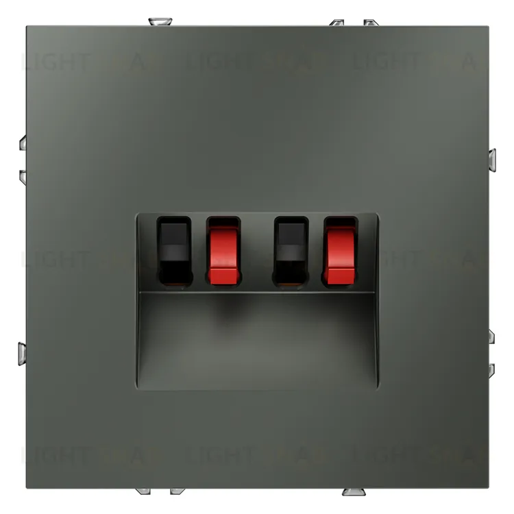 Розетка акустическая двойная Voltum S70, титан VLS060306 VLS060306