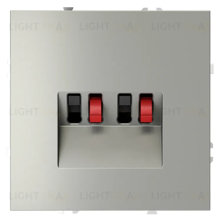 Розетка акустическая двойная Voltum S70, сталь VLS060305 VLS060305