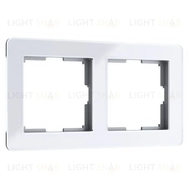 Рамка двойная Werkel Acrylic белый a059314 a059314