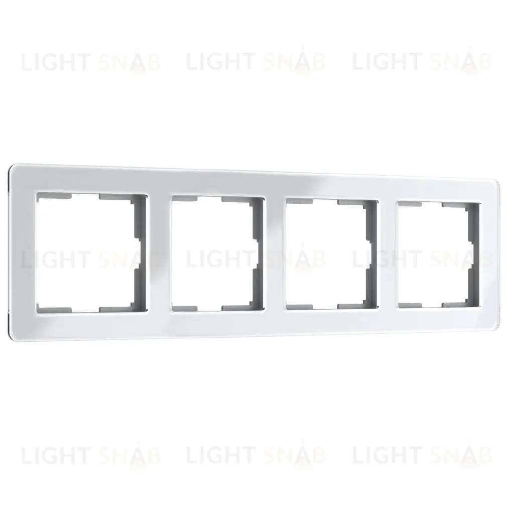 Рамка четверная Werkel Acrylic белый a062131 a062131