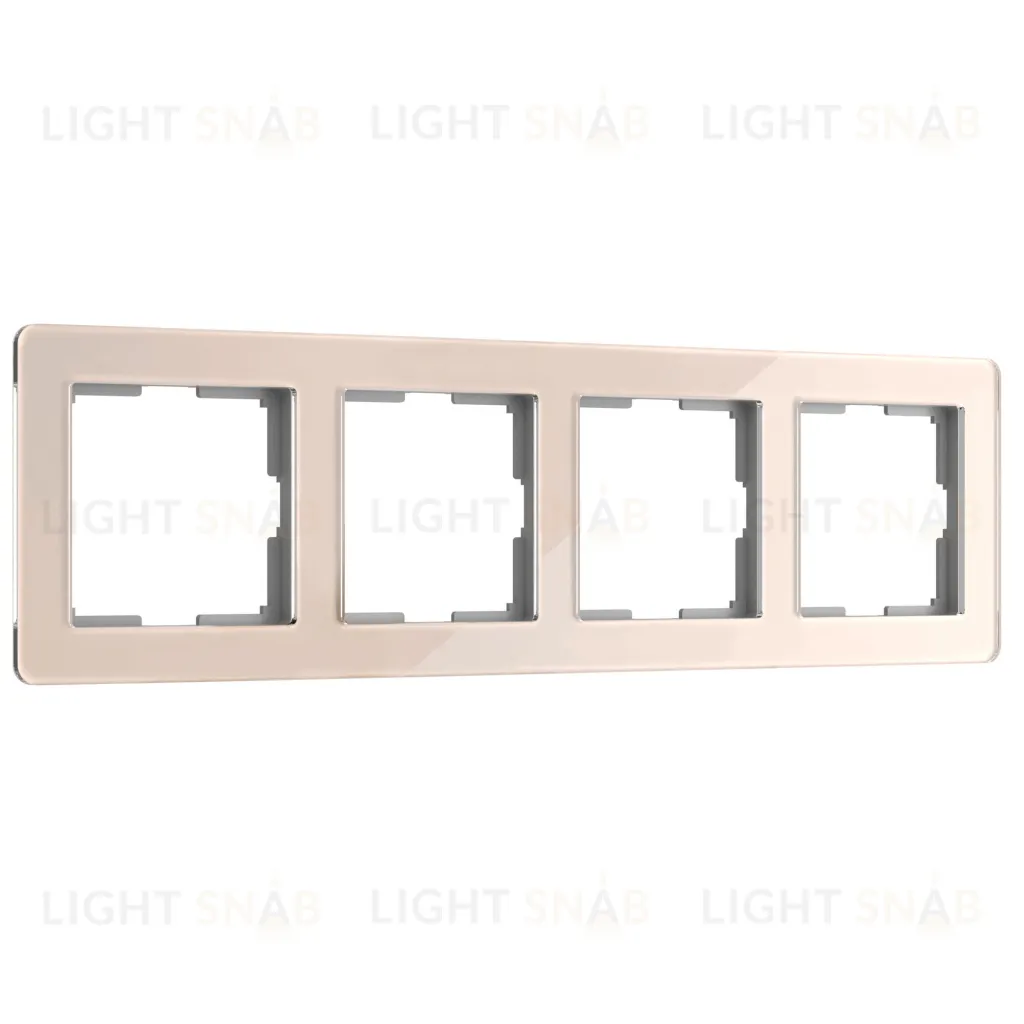 Рамка четверная Werkel Acrylic айвори a062134 a062134