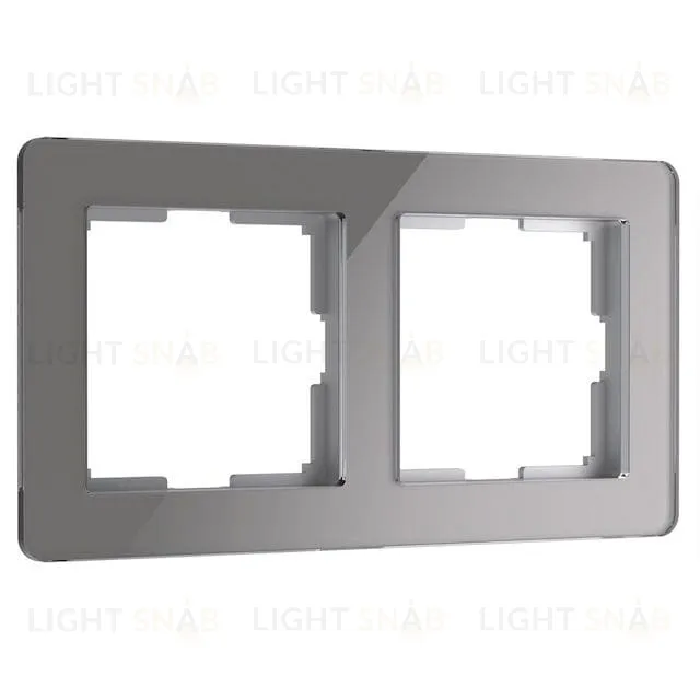 Рамка двойная Werkel Acrylic графит a059321 a059321