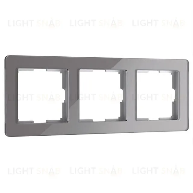Рамка тройная Werkel Acrylic графит a059323 a059323
