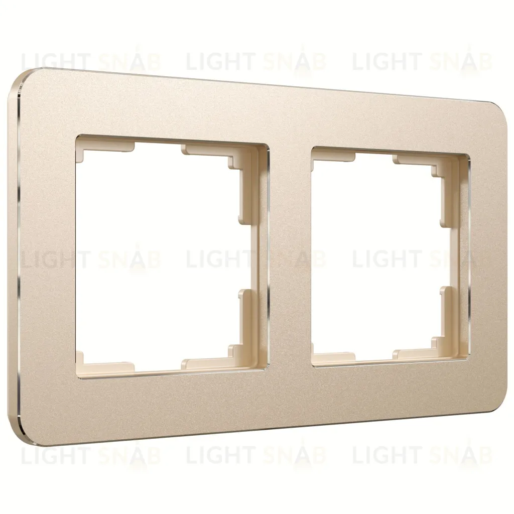 Рамка двойная Werkel Platinum шампань a059214 a059214