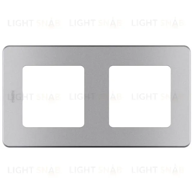 Рамка двойная Daccord (Legrand) INSPIRIA алюминий 673942 673942