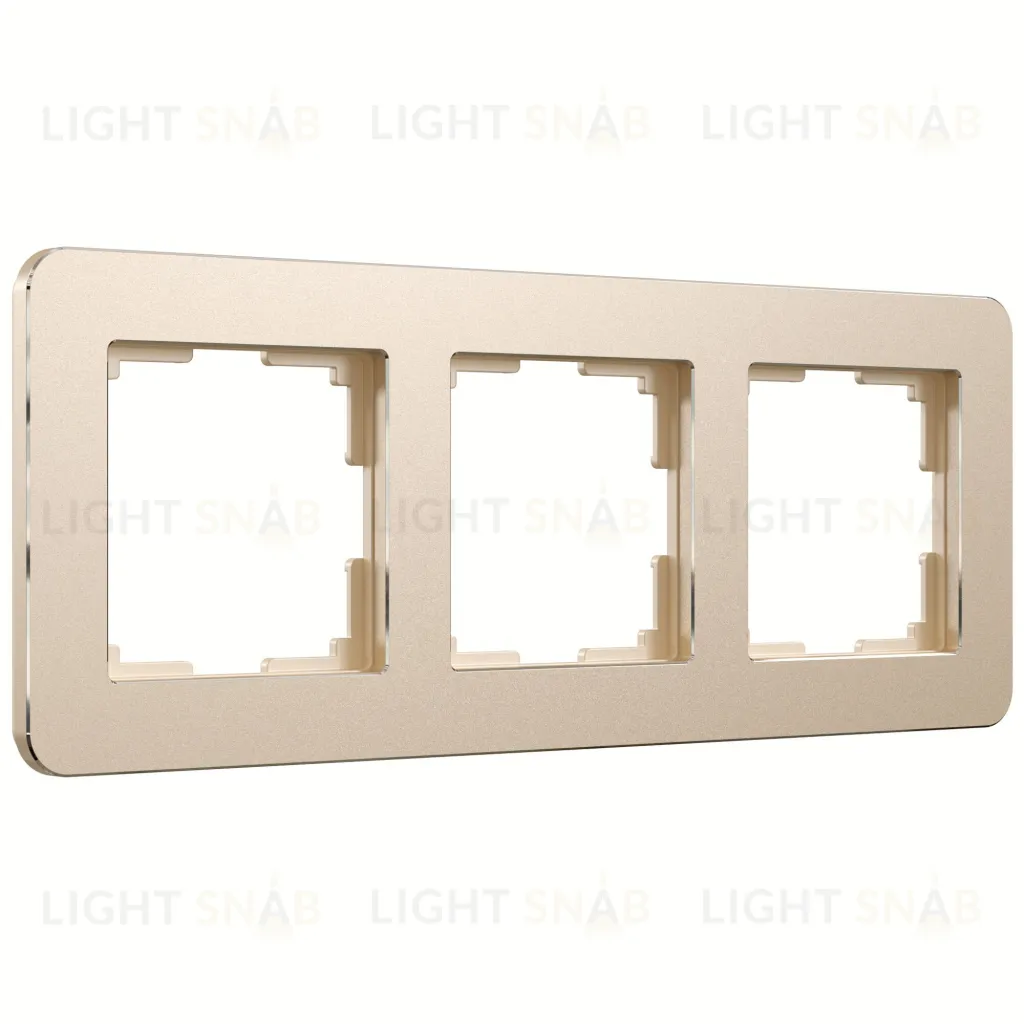 Рамка тройная Werkel Platinum шампань a059217 a059217
