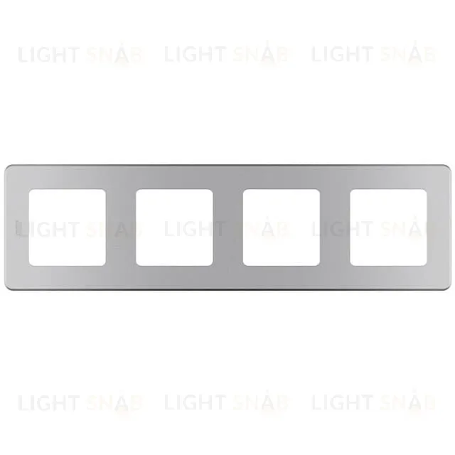 Рамка четверная Daccord (Legrand) INSPIRIA алюминий 673962 673962