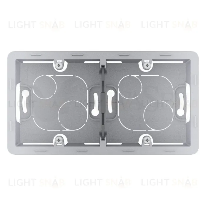 Двухместная коробка для накладного монтажа Daccord (Legrand) INSPIRIA, алюминий 673992 673992