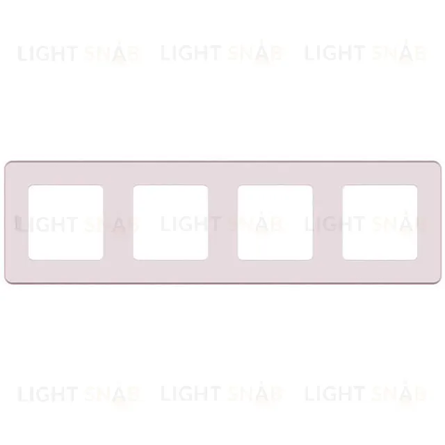 Рамка четверная Daccord (Legrand) INSPIRIA розовый 673964 673964