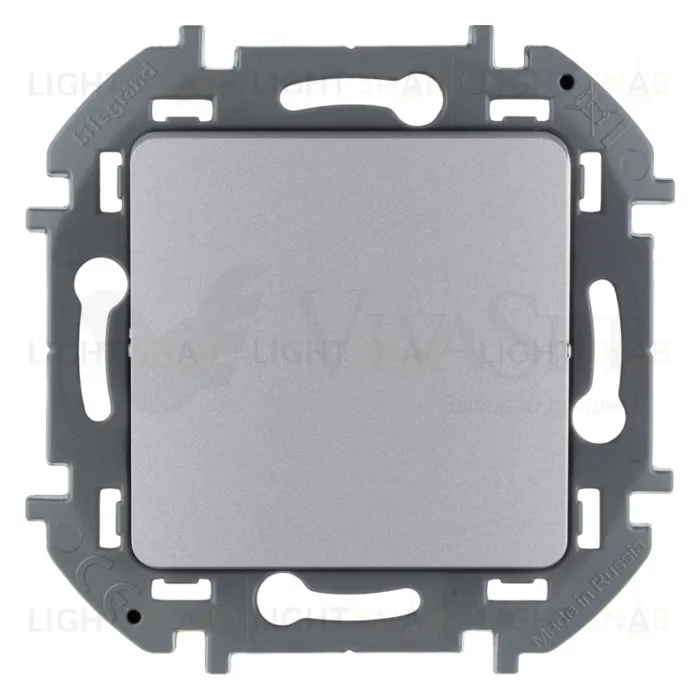 Выключатель одноклавишный Daccord (Legrand) INSPIRIA 10A/250В, алюминий 673602 673602