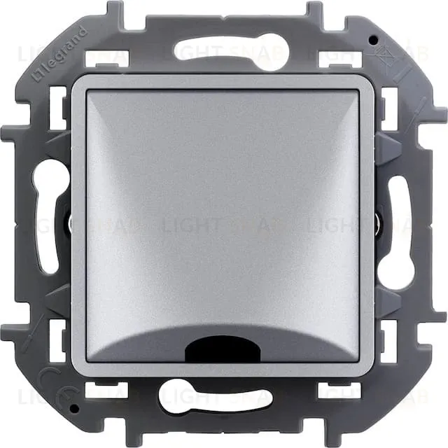 Вывод кабеля с зажимом для крепления Daccord (Legrand) INSPIRIA алюминий 673892 673892