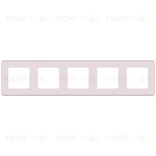 Рамка пятерная Daccord (Legrand) INSPIRIA розовый 673974 673974