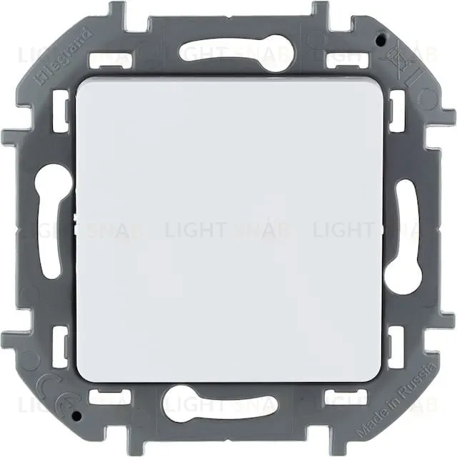 Выключатель одноклавишный проходной (из 2-х мест) Daccord (Legrand) INSPIRIA 10A/250В, белый 673650 673650