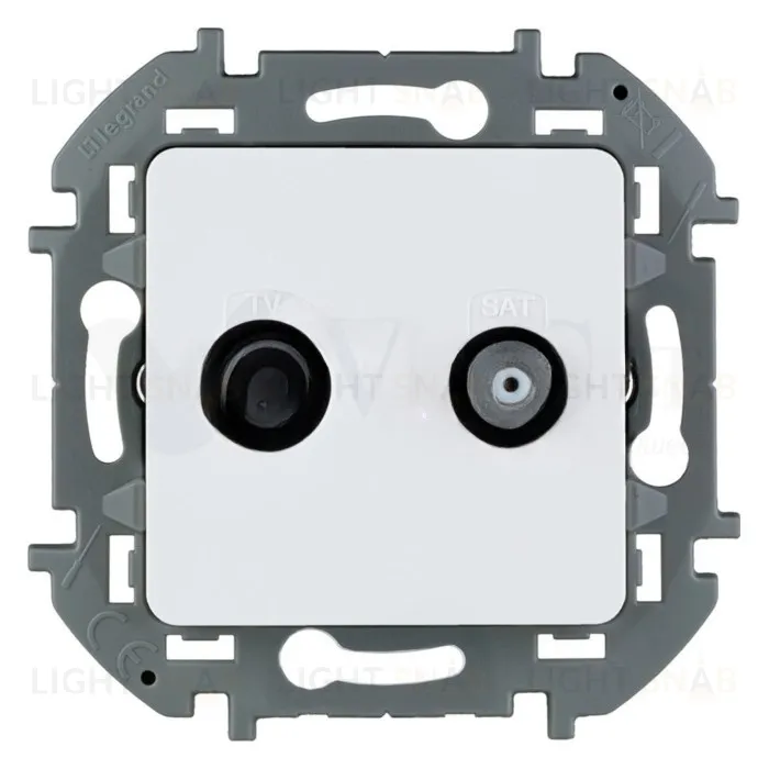 Розетка TV-SAT единственная (звезда), Daccord (Legrand) INSPIRIA белый 673880 673880