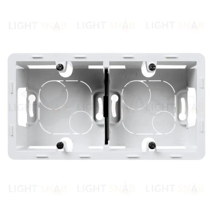 Двухместная коробка для накладного монтажа Daccord (Legrand) INSPIRIA, белый 673990 673990