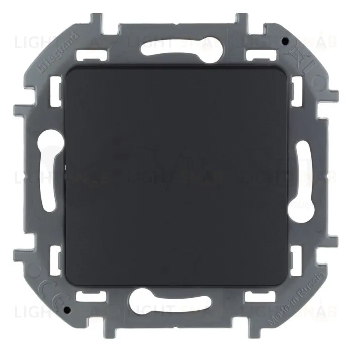 Выключатель одноклавишный Daccord (Legrand) INSPIRIA 10A/250В, антрацит 673603 673603