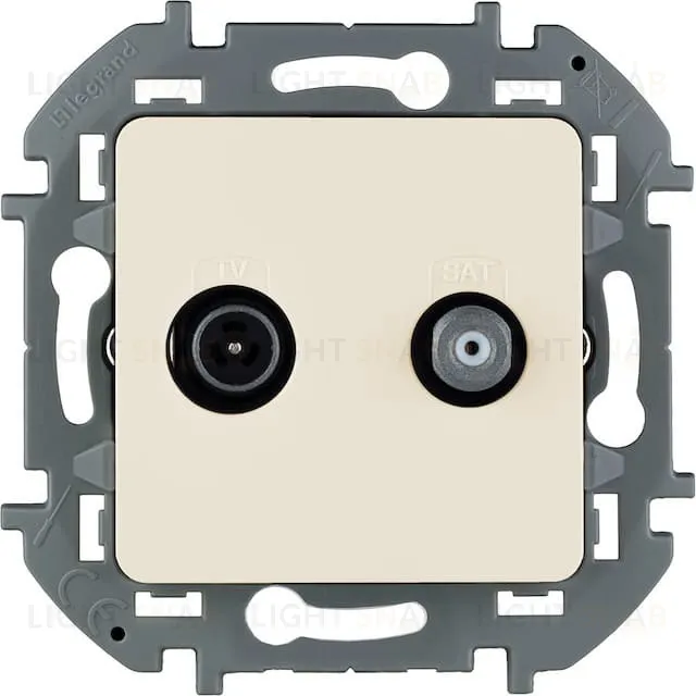 Розетка TV-SAT единственная (звезда), Daccord (Legrand) INSPIRIA слоновая кость 673881 673881